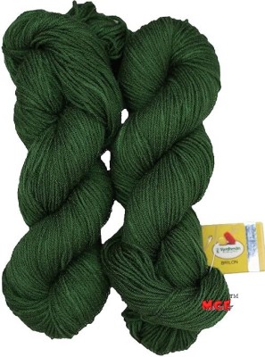 Simi Enterprise Vardhman Brilon Leaf Green Wool Hank Hand knitting wool thread dyed