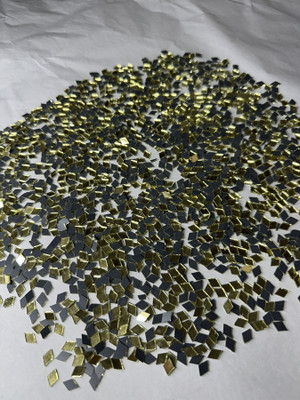 arteneer Kajukatri shape golden mirror-7 mm size- 1350pcs