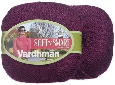 Vardhman Wool Soft n Smart Wool Soft Fingering Crochet 350GM Burgundy