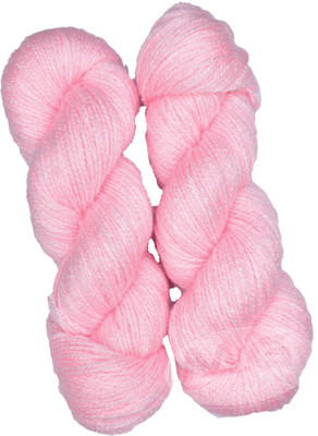 M.G Enterprise Vardhman Rabit Excel Pink (500 gm) Wool Hank Hand knitting wool Art-FDE