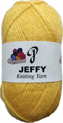 JEFFY Rosemary yellow Wool Ball Hand Knitting Wool/Yarn,400 gram shade no-3