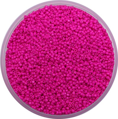 Store_of_arts (pp creations) Rani Pink Glass beads of 2mm for jewelry making/DIY craft, Pack of 100gm