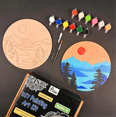 Crafty Khoobie Wooden Mandala Painting Kit
