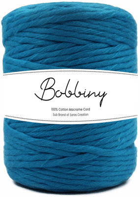 Bobbiny 4MM 50 Meter Single Strand Cotton Macrame Cord Thread for Macrame DIY