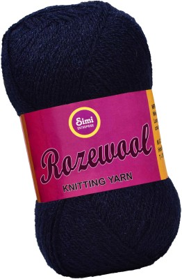 Simi Enterprise Rosewool Navy 400 gms Wool Ball Hand knitting wool- Art-GJI