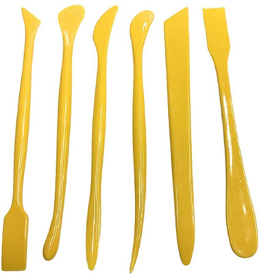 Arrolliant 6pcs Set Plastic Crafts Clay Modeling Tool
