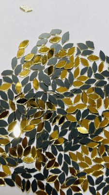 MIRROR GLASS WORLDWIDE EYE SHAPE GOLDEN MIRROR for make art 8MM 100GM 1100PIECE