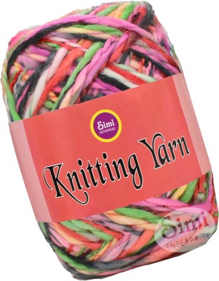 Simi Enterprise Knitting Yarn Thick Chunky Wool, Sumo Lily 400 gms- Art-HBI