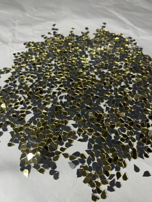 arteneer Almond shape golden mirror-6 mm size- 1000pcs