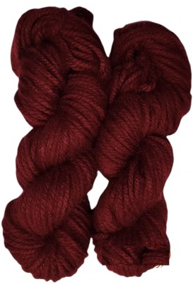 KYSS Oswal Knitting Yarn Thick Chunky Wool, Varsha DARK MEHROON 600 gm shade no-19