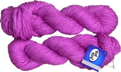 KNIT KING Brilon Purple (300 gm) Wool Hank Hand knitting wool / Art Craft soft fingering crochet hook yarn, needle knitting yarn thread dyed