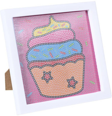 tinytotem DIY 5d diamond painting kit for kids Ice cream Crafts Painting with Frame