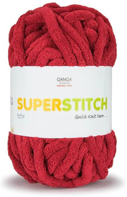 NTGS Super Stitch Quick Knit Plush & Cuddly (Dark Red Shade no-44, 200 Gram)