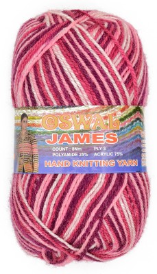 M.G Enterprise James Knitting Yarn Wool StrawberryWL 100g for Knitting Crochet