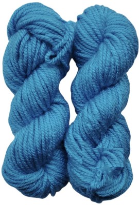 KYSS Oswal Knitting Yarn Thick Chunky Wool, Varsha DARK SKY BLUE 600 gm shade no-17