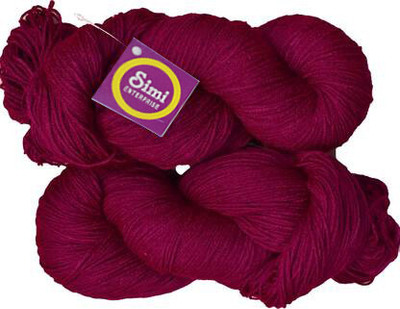 Simi Enterprise Tin Tin Magenta (400 gm) Wool Hank Hand knitting wool