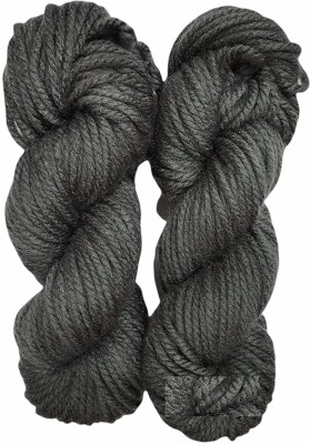 KYSS Oswal Knitting Yarn Thick Chunky Wool, Varsha DARK GREY 600 gm shade no-15