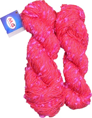 M.G Enterprise Veronica Magenta (200 gm) Wool Hank Hand knitting wool / Art Craft soft fingering crochet hook yarn, needle knitting yarn thread dyed