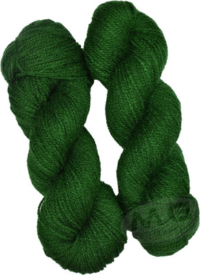 M.G Enterprise Vardhman Rabit Excel Leaf Green (500 gm) Wool Hank Hand knitting wool Art-FDC