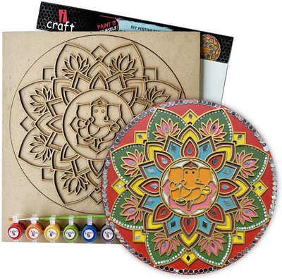 iCraft Art Kit for Adults - Ganesha Mandala Design