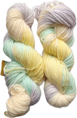 JEFFY Vardhman Jolly Print Thick Chunky Wool Knitting Yarn (Multi 500gm) Shade no-1