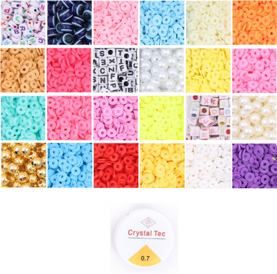 ambitieux 24 plain clay evil eye beads kit