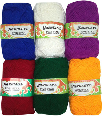 yarbleyl Multicolor Thread(300 m Pack of6)