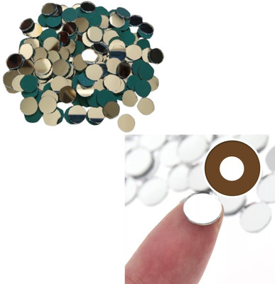 Waaome (400/PCS)Round Shape Mirror For Craft,Decoration & Other Multi Purpose Use(A260)