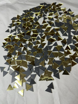 arteneer Triangle shape golden mirror-18 mm size- 200pcs