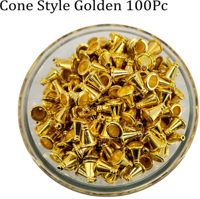 Crafts Haveli Cone Style Golden 100Pc