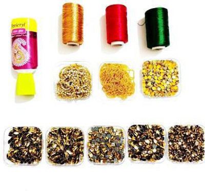 Sharum Crafts Silk Thread Bangles Making Kit with Storage Box [Total - 382 pcs with