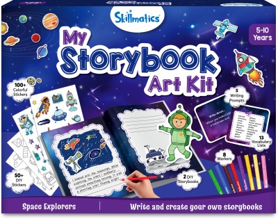 Skillmatics Storybook Art Kit - Space Explorers Art Kit for Kids Ages 5 to 10