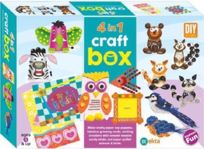 Jayaansh Traders 4 in 1 Craft Box for Kids