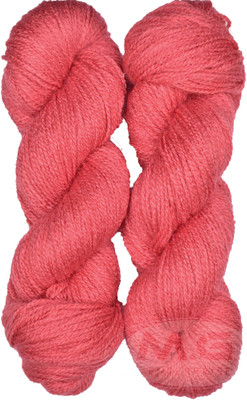 KNIT KING Vardhman Rabit Excel Gajri (200 gm) Wool Hank Hand knitting wool Art-FBI