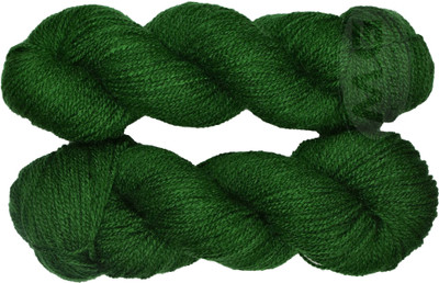 M.G Enterprise Vardhman Rabit Excel Leaf Green (300 gm) Wool Hank Hand knitting wool Art-FDC