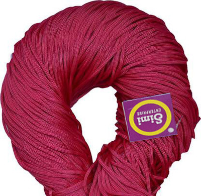 Simi Enterprise Macrame Magenta Braided Cord Thread Nylon knot Rope sturdy cording