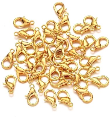 Utkarsh (144 Pcs Pack) Golden Lobster Clasp for Artificial Jewellery & Necklace Making