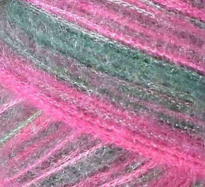 Simi Enterprise Knitting Wool Yarn, Soft Fancy Feather Wool Teal mix 200 gm- Art-HDI