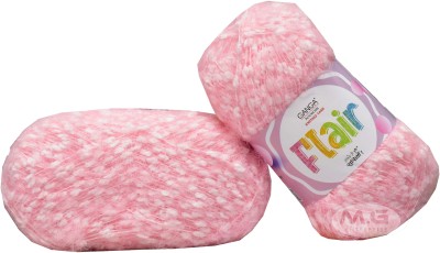 M.G Enterprise GAN GA Flair Pink 400 gms Wool Ball Hand knitting wool -D Art-AEFD