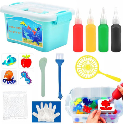 URBANE CHIC Magic Water Jelly Craft Kit,Water Elf Toy Creative 3D Magic Gels Water Toys