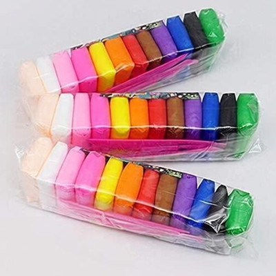 DakSam Pack of 36 Air Dry Clay, Colorful Children Soft Playing Clay