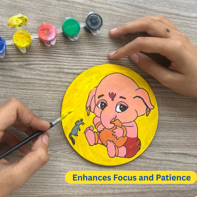 Ansoz Baby Ganesha with Mouse Art Craft Kit