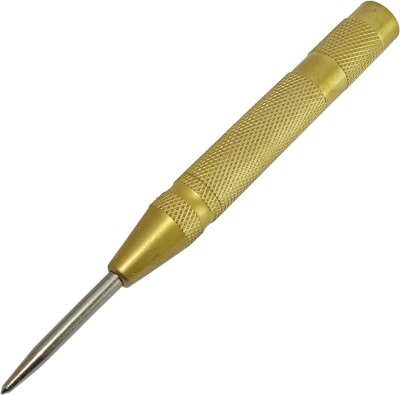 HAMMER MAN Automatic Center Punch Brass/Brass Plated Spring Loaded Automatic Centre Punch