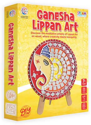 Ratnas Ganesha Lippan Art (7560) Diy Craft Kit Learn & Fun