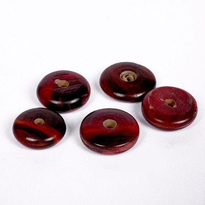 DeLemon Flat Round Horn Beads with Large Hole for Jewelry Making and Crafts 250g