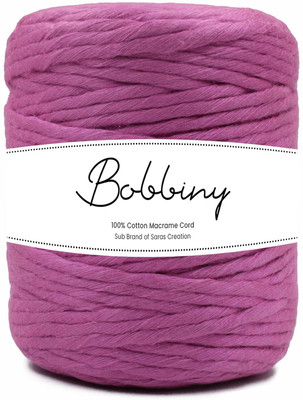Bobbiny 4MM 10 Meter Single Strand Cotton Macrame Cord Thread for Macrame DIY