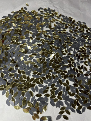 arteneer Kastipan shape golden mirror-14 mm size- 495pcs