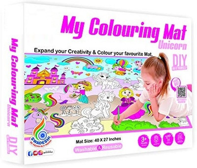 zokato My Colouring MAT for Kids Unicorn