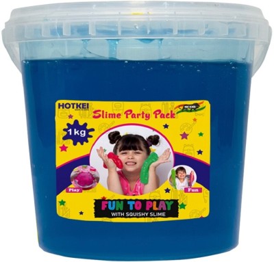 HOTKEI (1kg) Blue Fruit Scented DIY Magic Slime Clay Jelly Set kit Toys for Kids