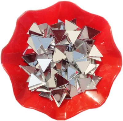 RUHAILA 12 MM TRIANGLE SHAPE MIRROR FOR ART CRAFT AND ZARI 1000 PCS
